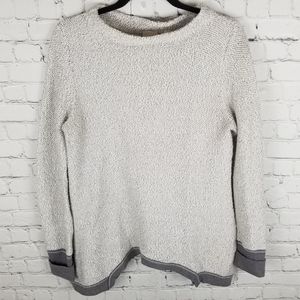 POSTMARK | asymmetrical hem mock neck sweater